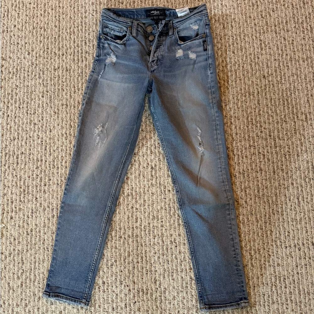Silver “the mom jeans”